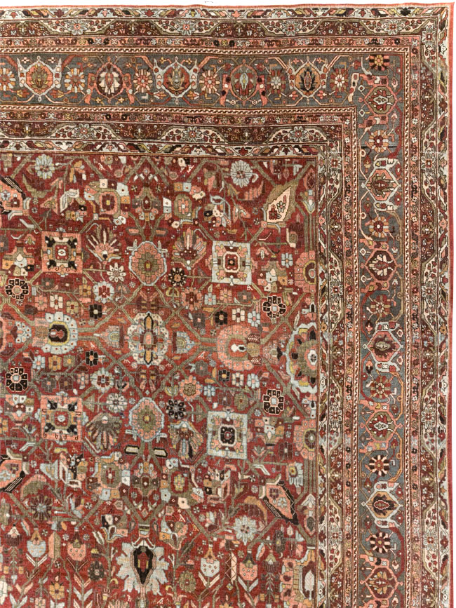 Antique Persian Bidjar Large Carpet, No.30953 - Galerie Shabab