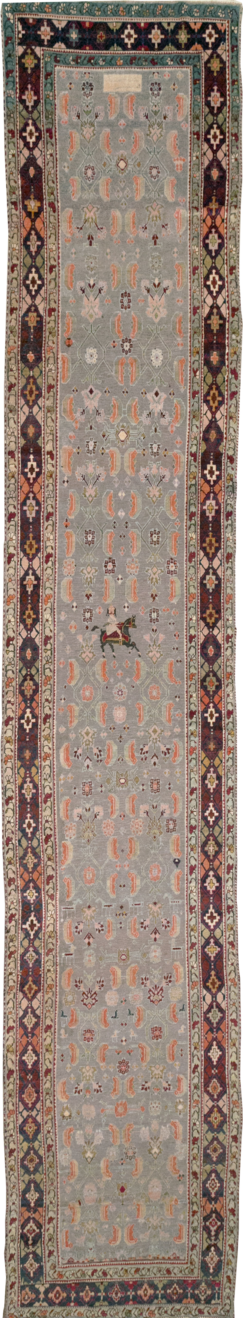 Antique Caucasian Karabagh Wide Gallery Runner, No.30954 - Galerie Shabab