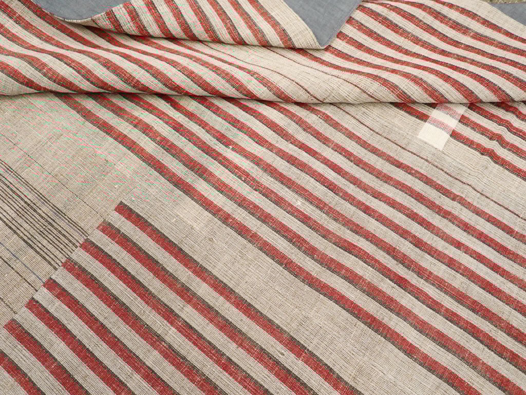 Contemporary Turkish Flatweave Kilim Room Size Carpet, No.30959 - Galerie Shabab