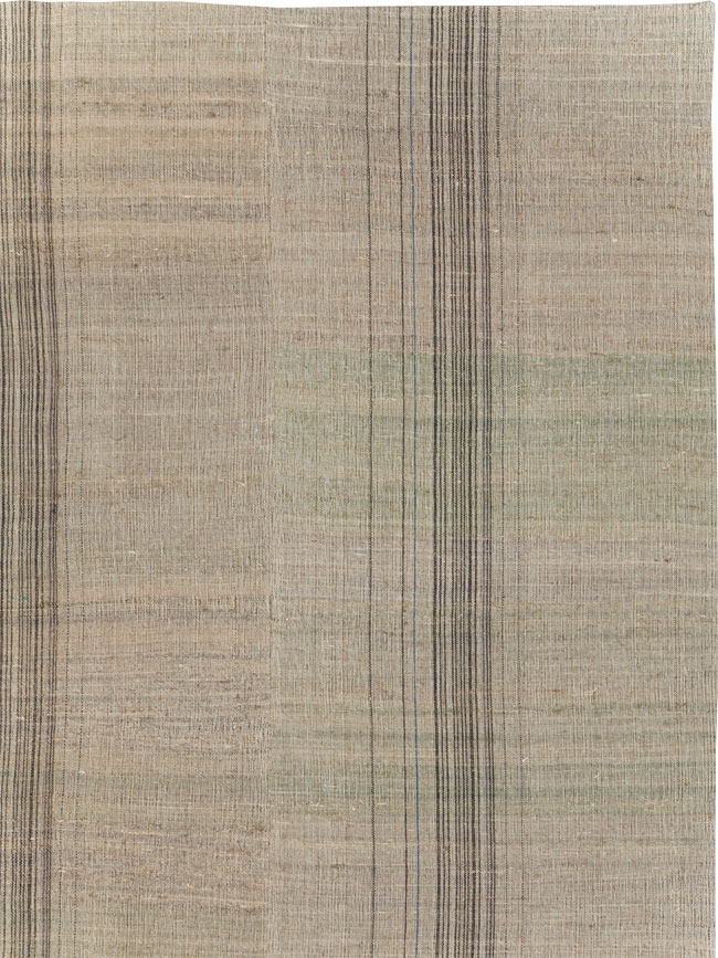 Modern Turkish Flatweave Kilim Room Size Carpet, No.30960 - Galerie Shabab