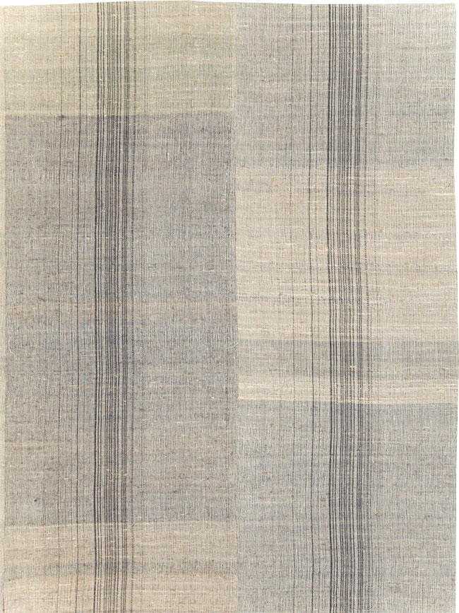 Vintage Turkish Flatweave Kilim Room Size Carpet, No.30963 - Galerie Shabab