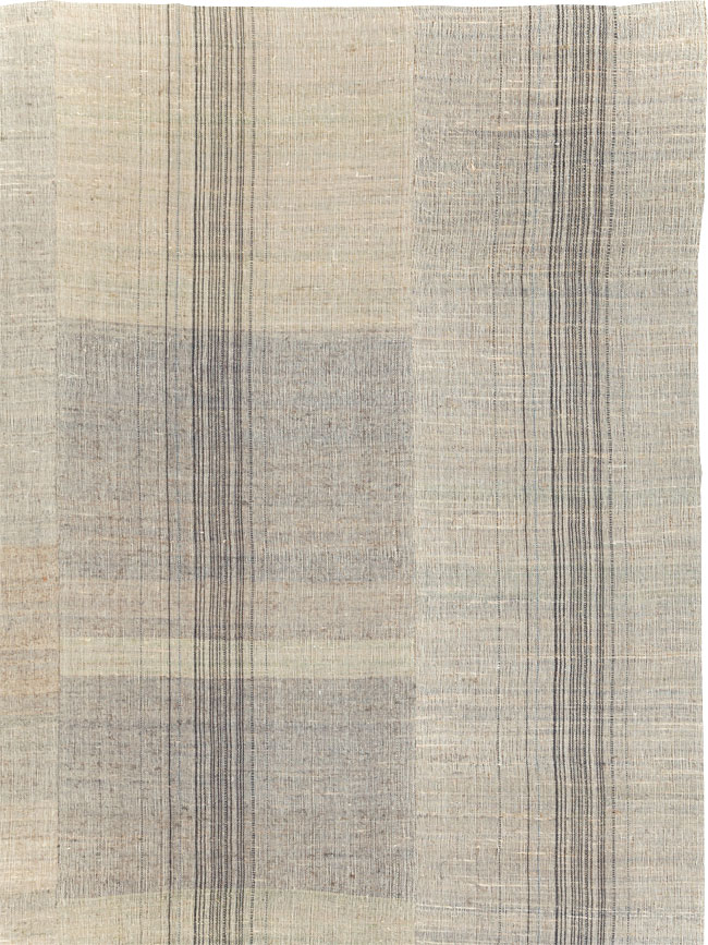Vintage Turkish Flatweave Kilim Room Size Carpet, No.30963 - Galerie Shabab