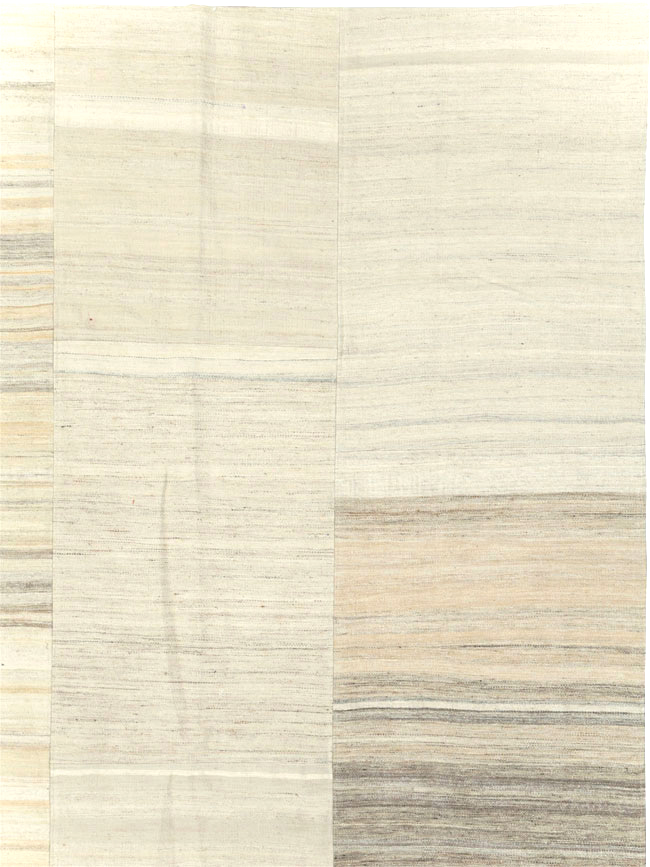 Modern Turkish Flatweave Kilim Large Room Size Carpet, No.30967 - Galerie Shabab