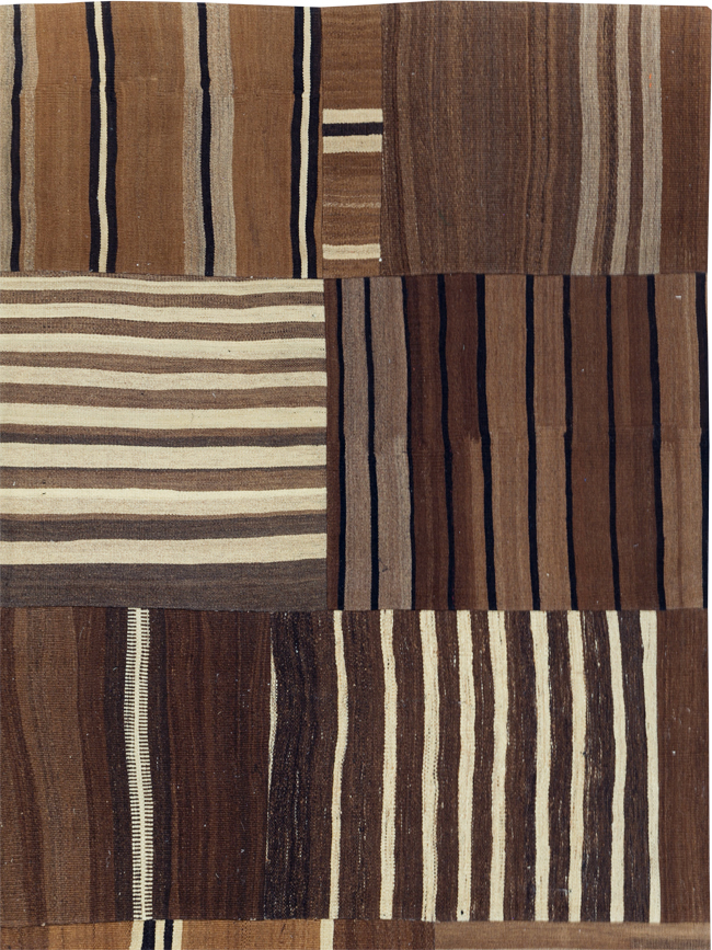 Modern Turkish Patchwork Flatweave Kilim, No.30970 - Galerie Shabab