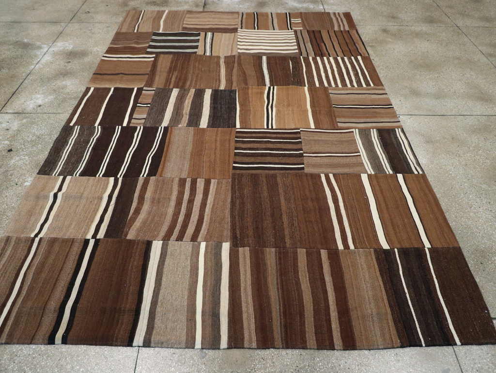 Modern Turkish Patchwork Flatweave Kilim, No.30970 - Galerie Shabab