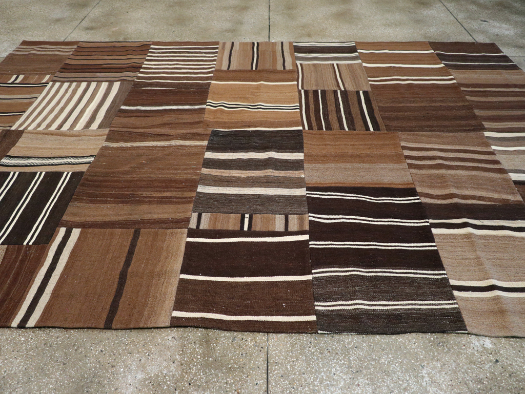 Modern Turkish Patchwork Flatweave Kilim, No.30970 - Galerie Shabab