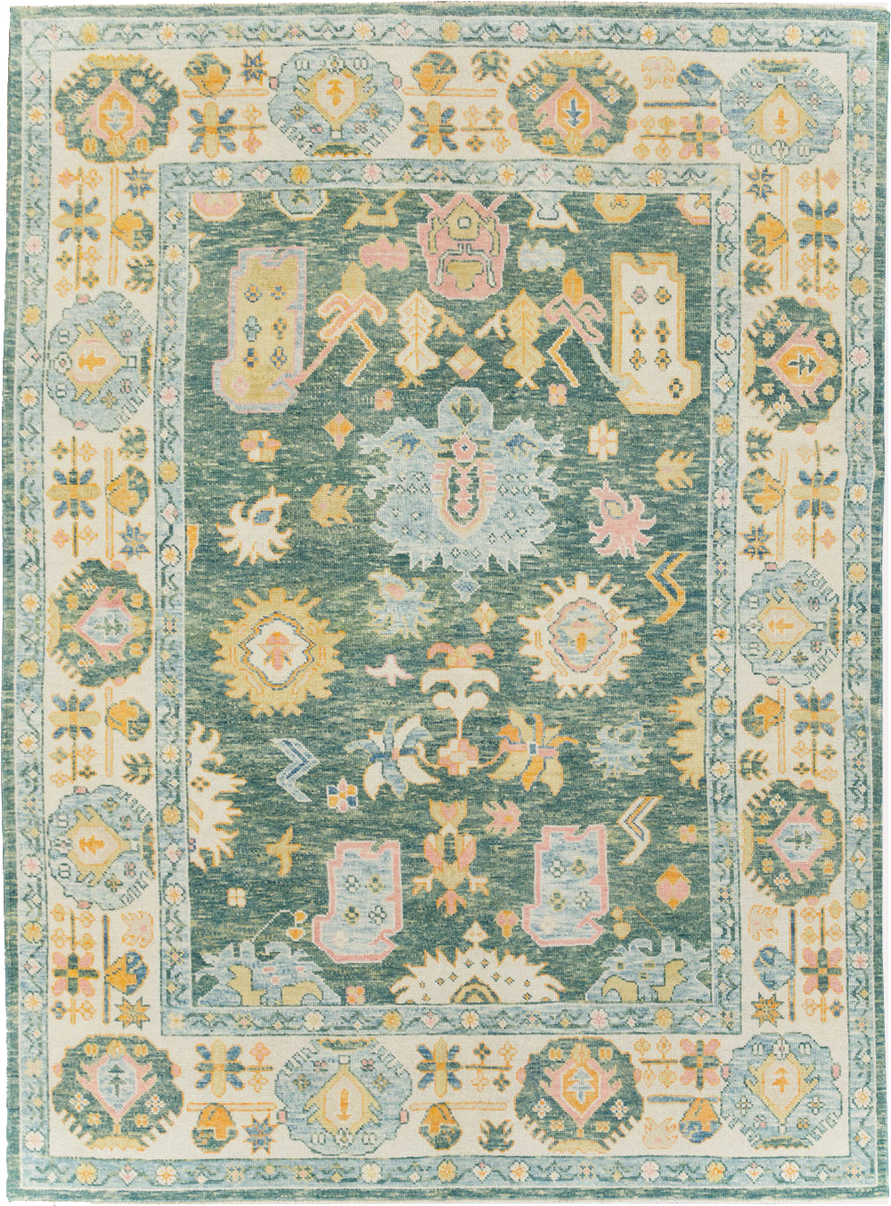 Modern Turkish Oushak, No.30980 - Galerie Shabab