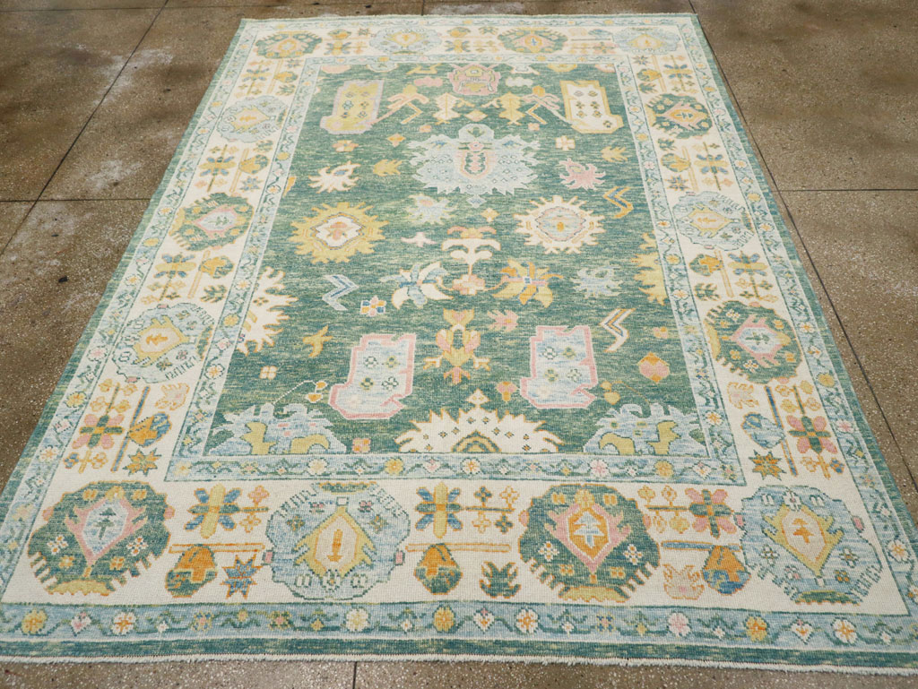 Modern Turkish Oushak, No.30980 - Galerie Shabab