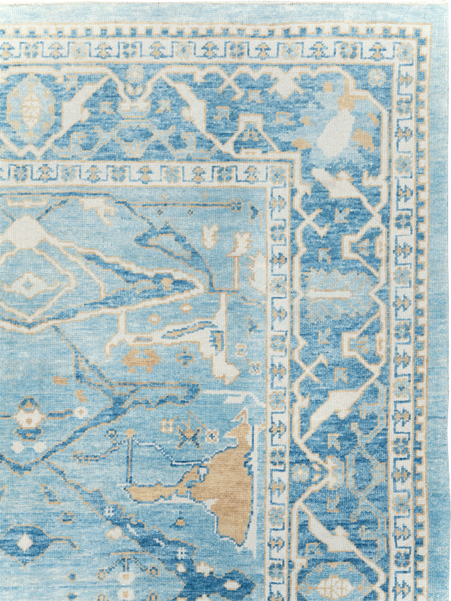 Modern Turkish Oushak Carpet, No.30983 - Galerie Shabab