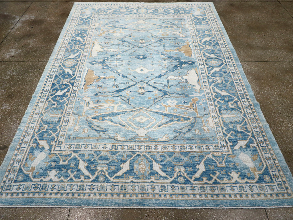 Modern Turkish Oushak Carpet, No.30983 - Galerie Shabab