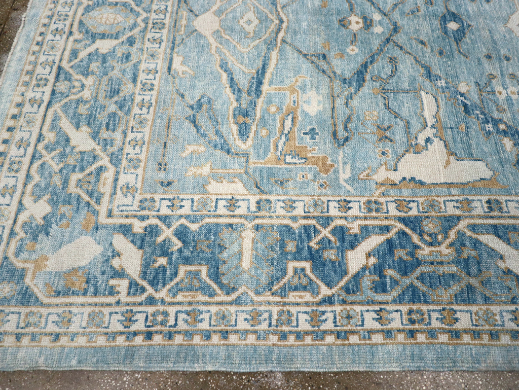 Modern Turkish Oushak Carpet, No.30983 - Galerie Shabab