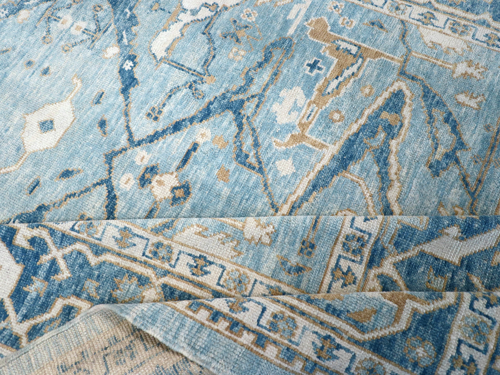 Modern Turkish Oushak Carpet, No.30983 - Galerie Shabab