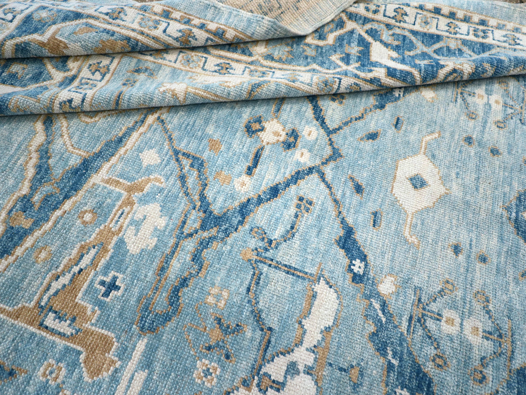 Modern Turkish Oushak Carpet, No.30983 - Galerie Shabab