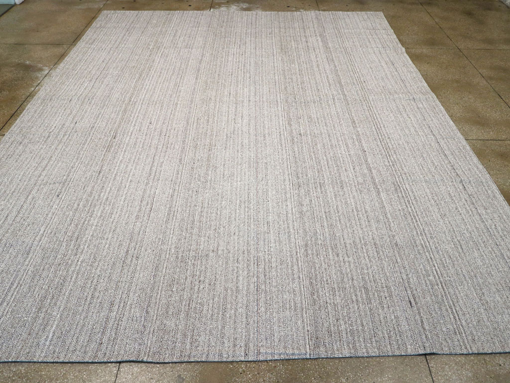 Vintage Turkish Flatweave Kilim Large Room Size Carpet, No.30988 - Galerie Shabab