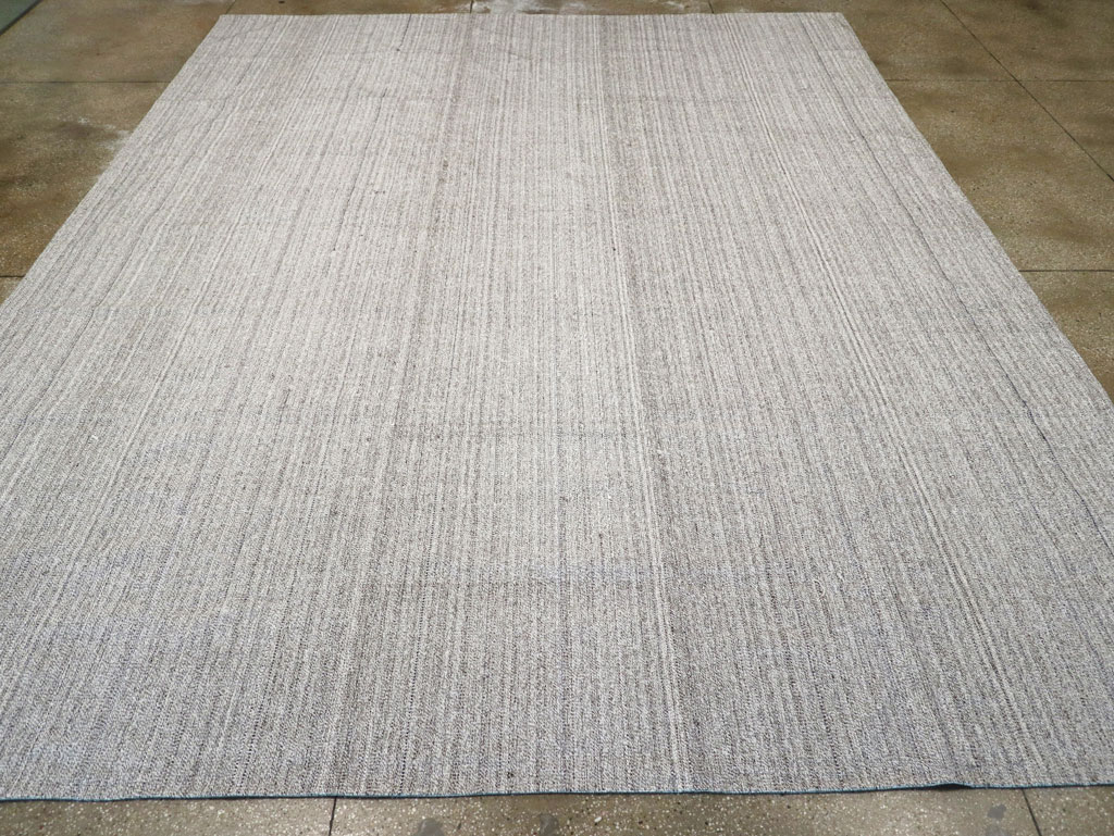 Vintage Turkish Flatweave Kilim Large Room Size Carpet, No.30990 - Galerie Shabab