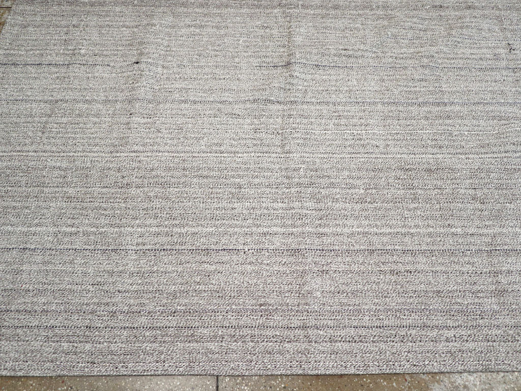 Vintage Turkish Flatweave Kilim Large Room Size Carpet, No.30990 - Galerie Shabab