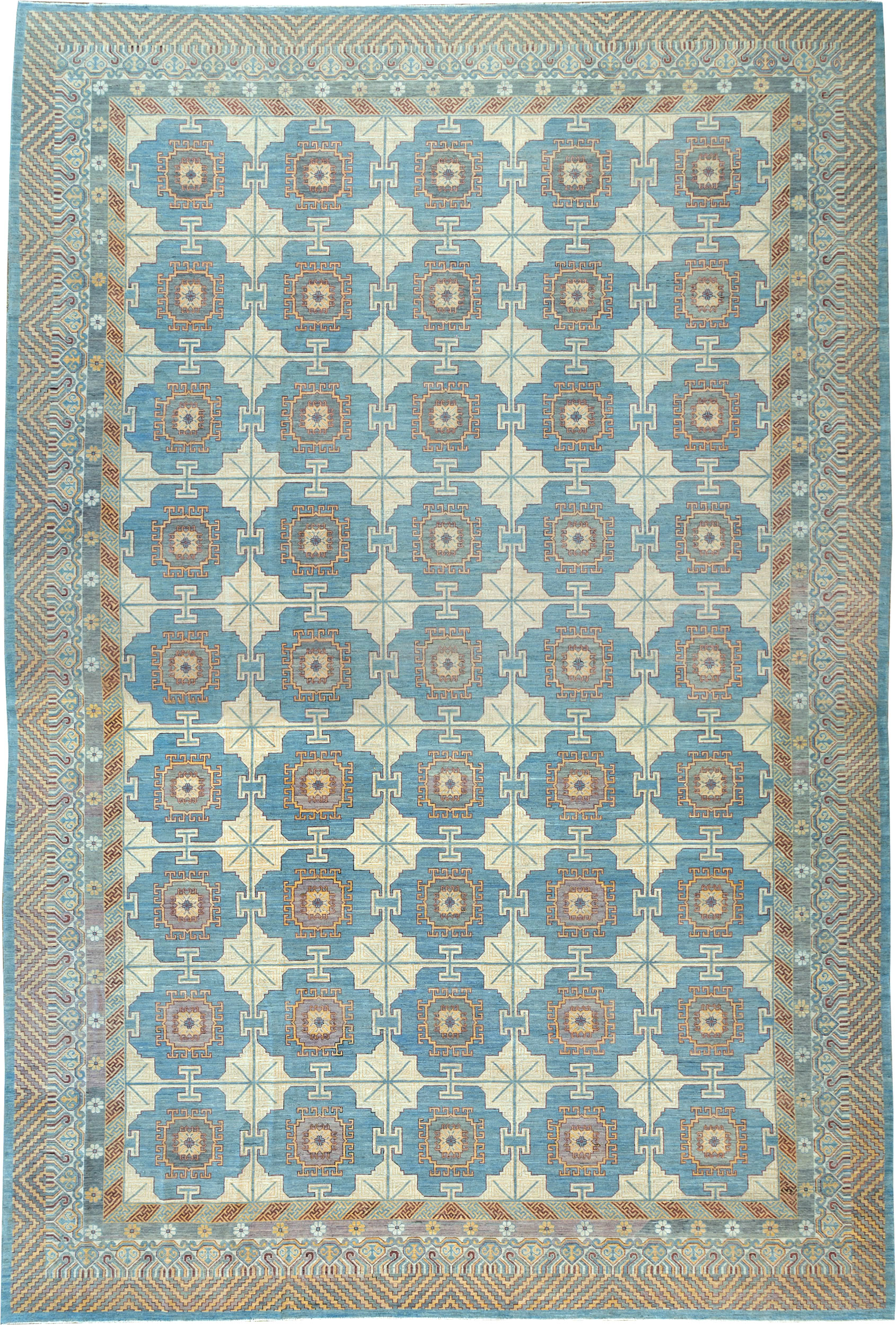 Contemporary East Turkestan Khotan Oversize Carpet, No.30995 - Galerie Shabab