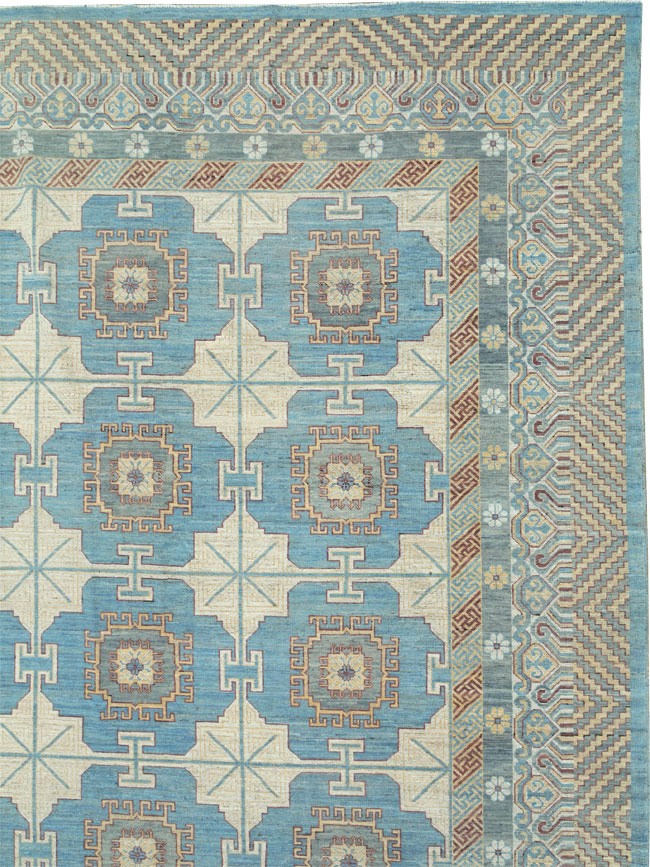 Contemporary East Turkestan Khotan Oversize Carpet, No.30995 - Galerie Shabab