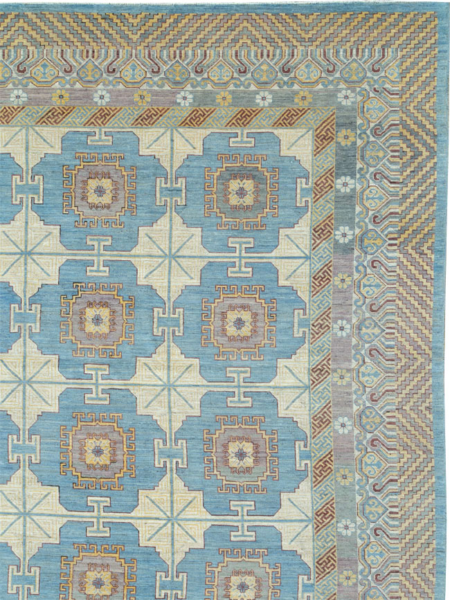 Contemporary East Turkestan Khotan Oversize Carpet, No.30995 - Galerie Shabab