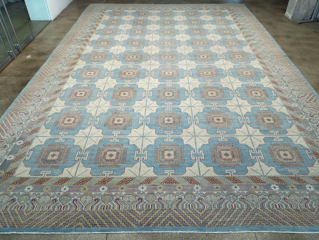 Contemporary East Turkestan Khotan Oversize Carpet, No.30995 - Galerie Shabab