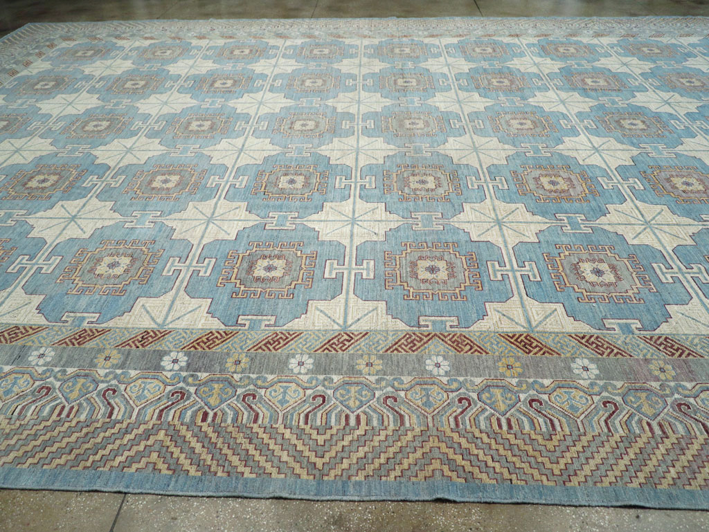 Contemporary East Turkestan Khotan Oversize Carpet, No.30995 - Galerie Shabab