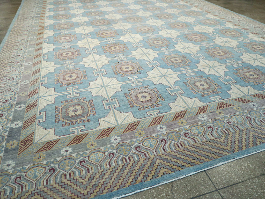 Contemporary East Turkestan Khotan Oversize Carpet, No.30995 - Galerie Shabab