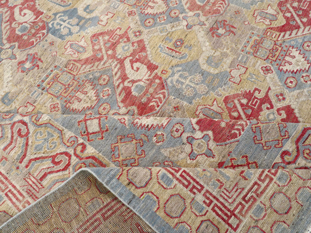 Contemporary East Turkestan Khotan Room Size Carpet, No.30996 - Galerie Shabab