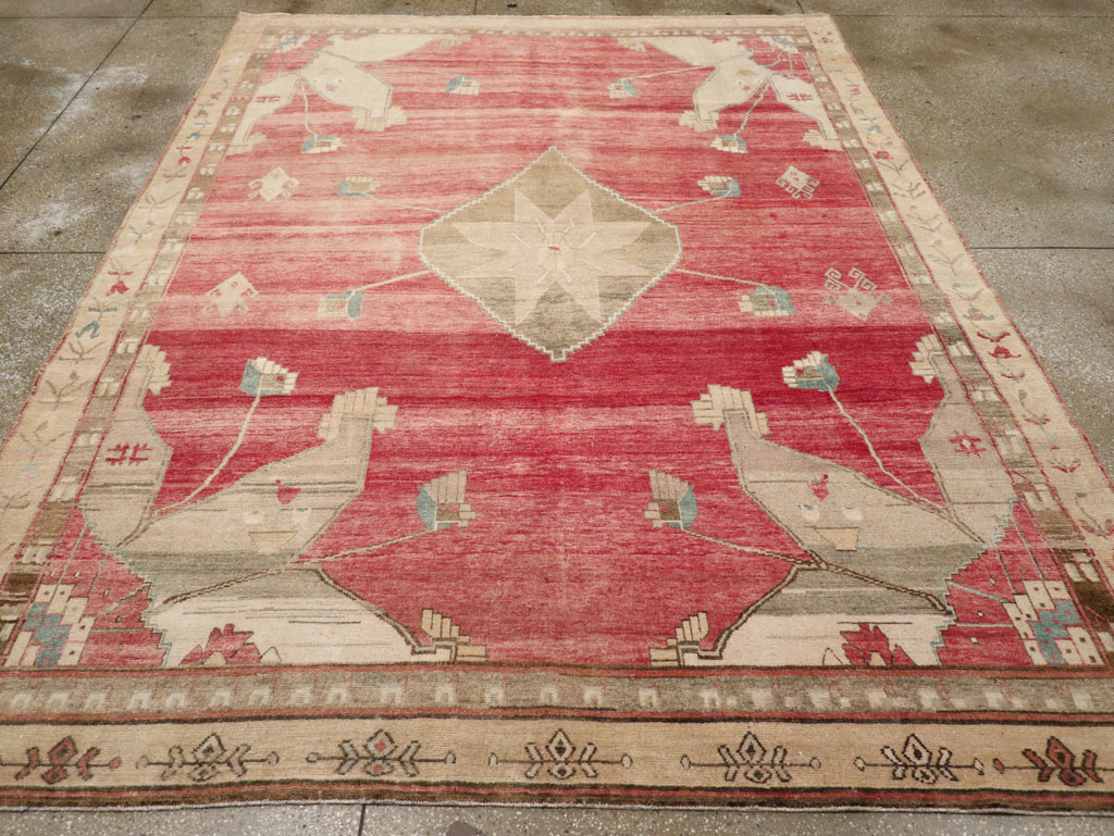 Vintage Turkish Anatolian Small Room Size Carpet, No.31000 - Galerie Shabab