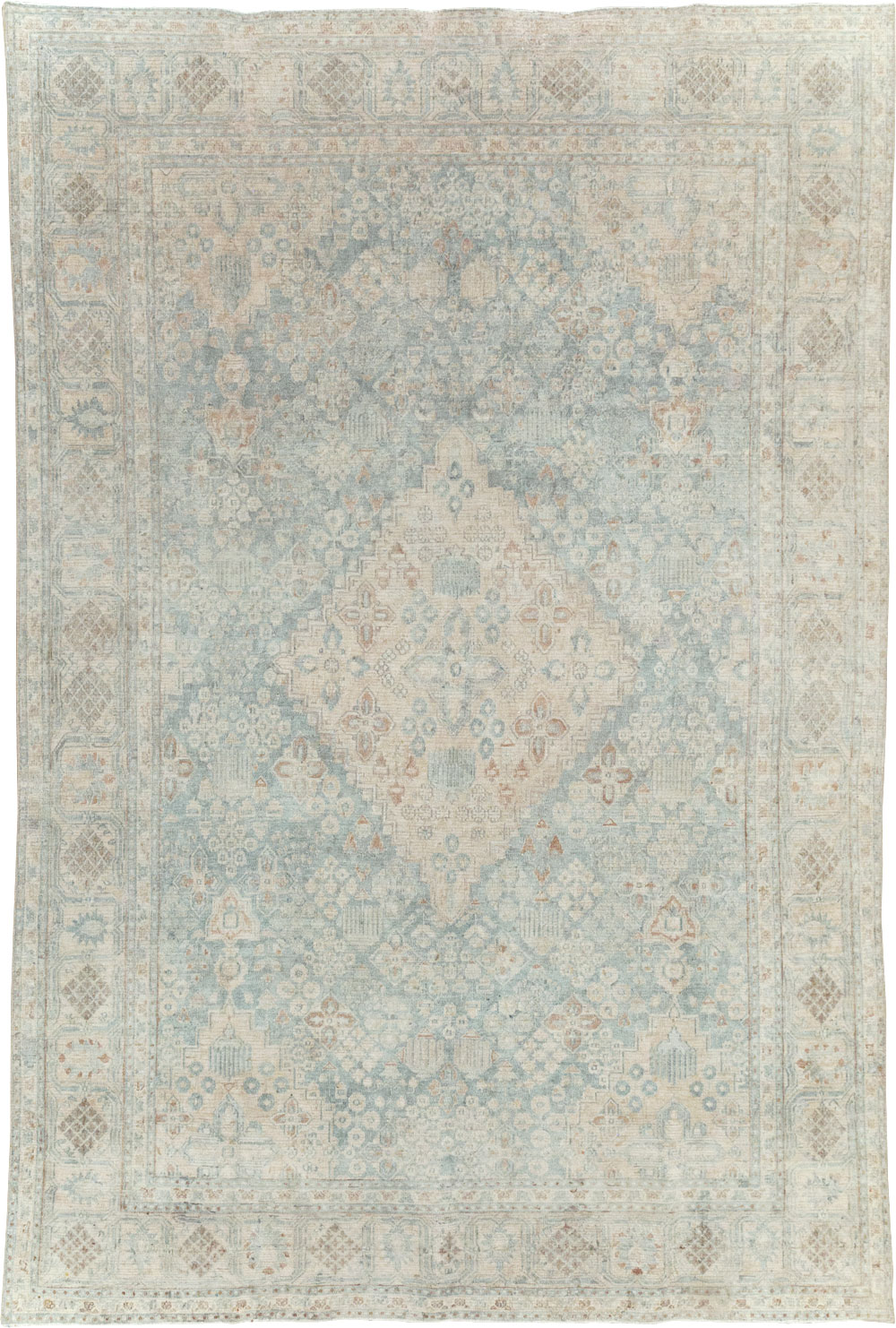 Antique Persian Joshegan Accent Carpet, No.31001 - Galerie Shabab