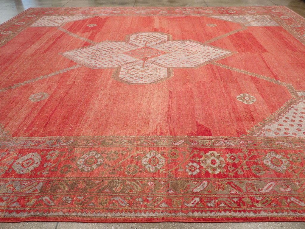 Antique Turkish Oushak Carpet, No.31002 - Galerie Shabab