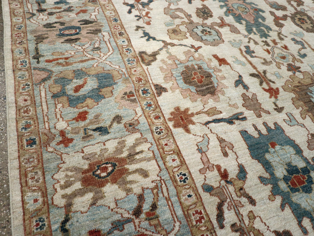 Contemporary Persian Sultanabad Square Room Size Carpet, No.31015 - Galerie Shabab