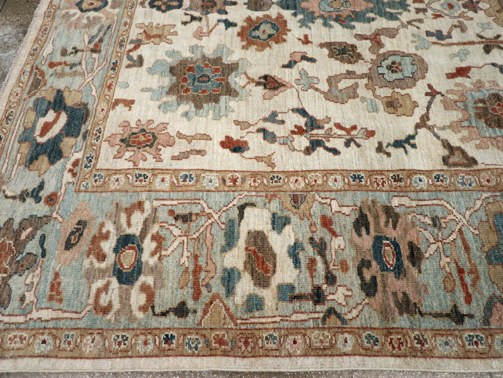 Contemporary Persian Sultanabad Square Room Size Carpet, No.31015 - Galerie Shabab
