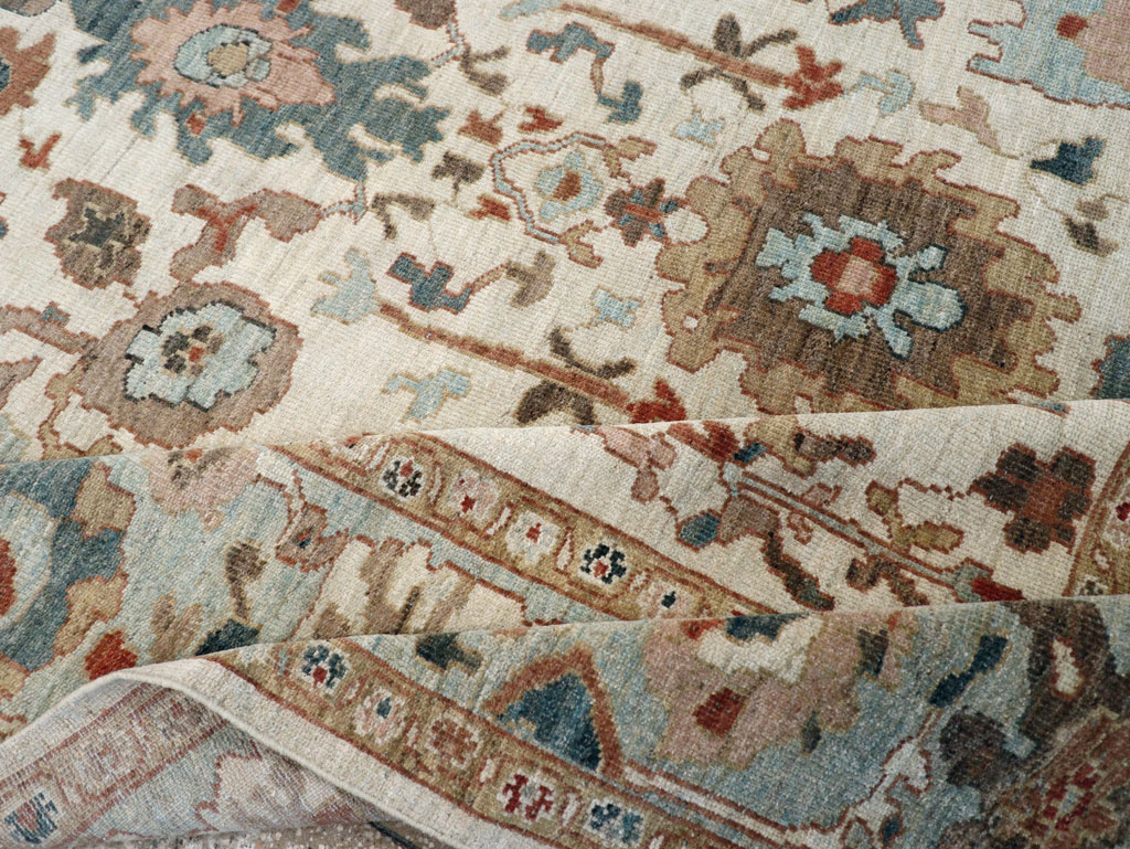 Contemporary Persian Sultanabad Square Room Size Carpet, No.31015 - Galerie Shabab