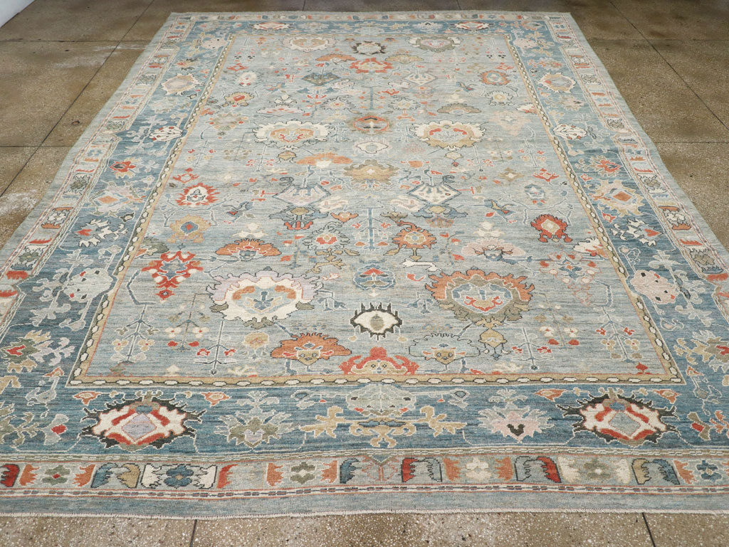 Modern Turkish Oushak Carpet, No.31016 - Galerie Shabab