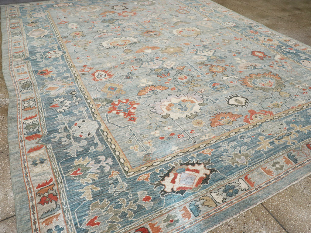 Modern Turkish Oushak Carpet, No.31016 - Galerie Shabab