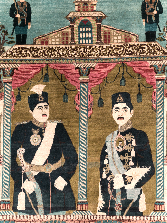 Antique Persian Pictorial Tabriz Rug, No.31017 - Galerie Shabab