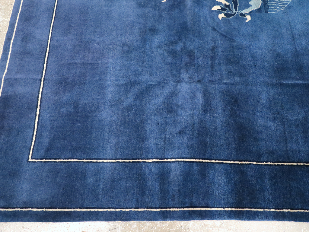 Vintage Chinese Dragon Peking Small Room Size Carpet, No.31018 - Galerie Shabab