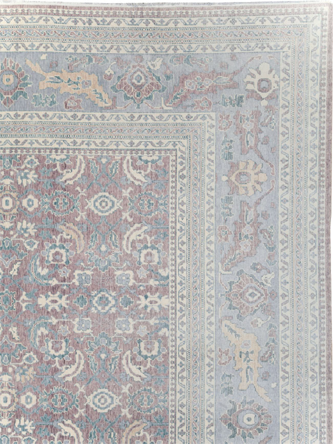 Persian Dorokhsh Inspired Modern Turkish Room Size Carpet, No.31022 - Galerie Shabab