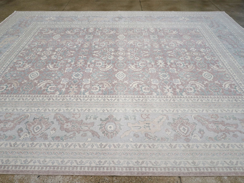 Persian Dorokhsh Inspired Modern Turkish Room Size Carpet, No.31022 - Galerie Shabab