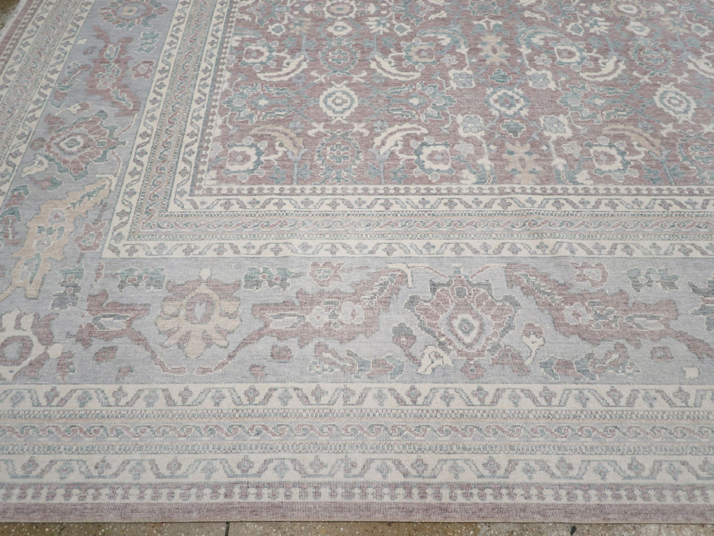 Persian Dorokhsh Inspired Modern Turkish Room Size Carpet, No.31022 - Galerie Shabab