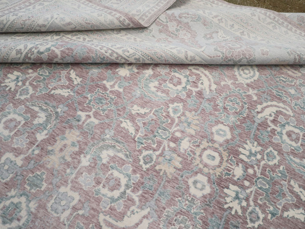 Persian Dorokhsh Inspired Modern Turkish Room Size Carpet, No.31022 - Galerie Shabab