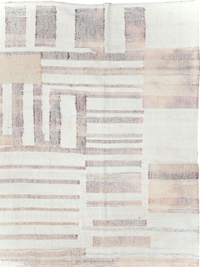 Vintage Turkish Flatweave Kilim Large Room Size Carpet, No.31032 - Galerie Shabab