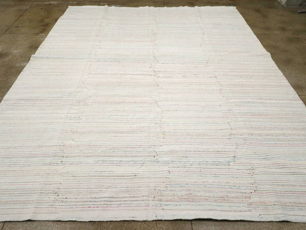 Vintage Turkish Flatweave Kilim Room Size Carpet, No.31033 - Galerie Shabab