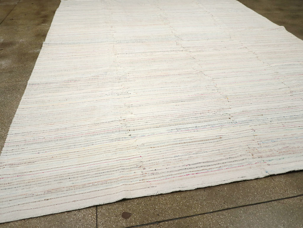 Vintage Turkish Flatweave Kilim Room Size Carpet, No.31033 - Galerie Shabab