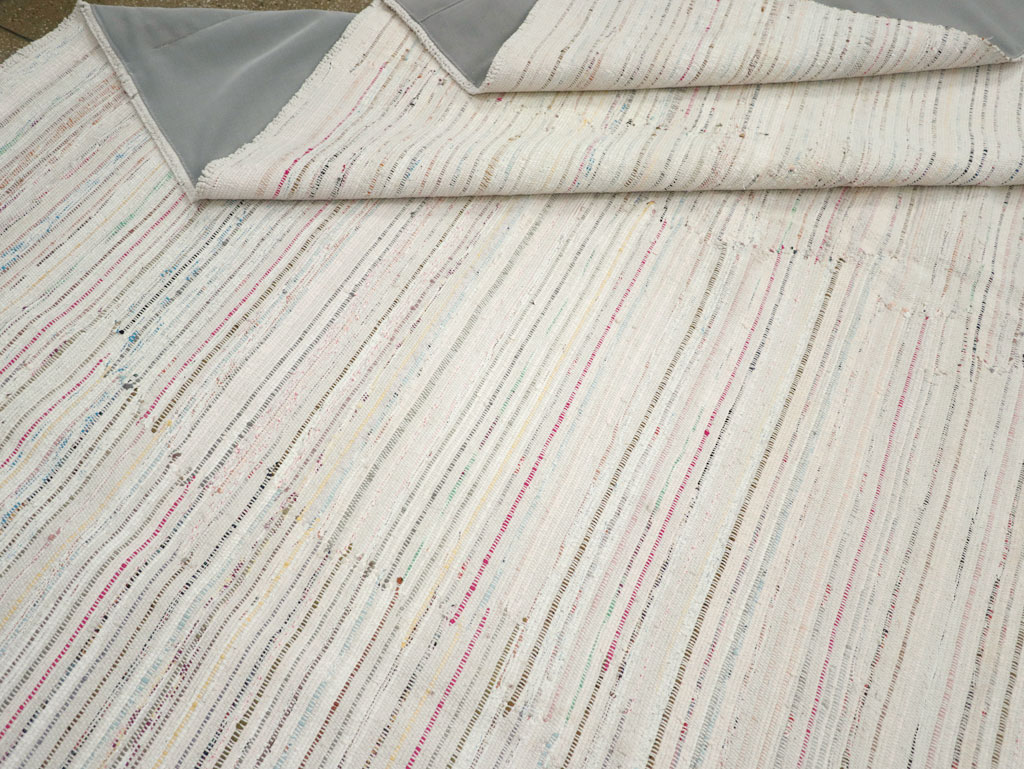 Vintage Turkish Flatweave Kilim Room Size Carpet, No.31033 - Galerie Shabab