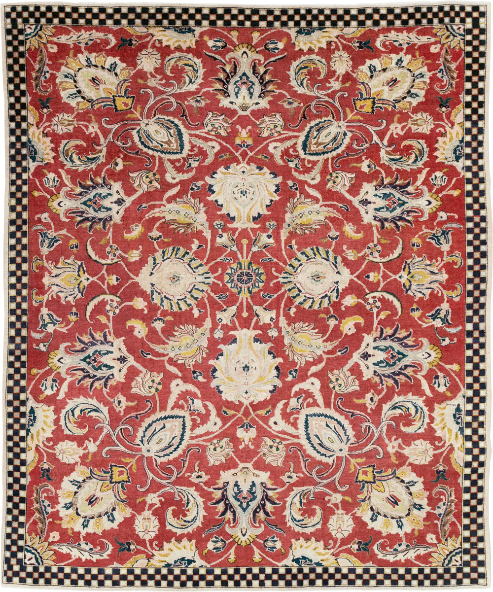 Vintage Persian Tabriz Room Size Carpet, No.31034 - Galerie Shabab
