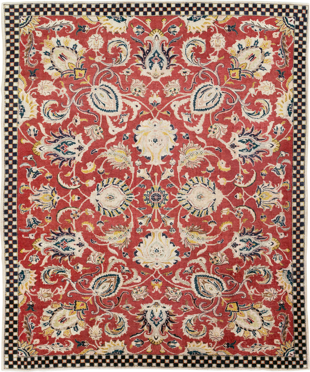 Vintage Persian Tabriz Room Size Carpet, No.31034 - Galerie Shabab