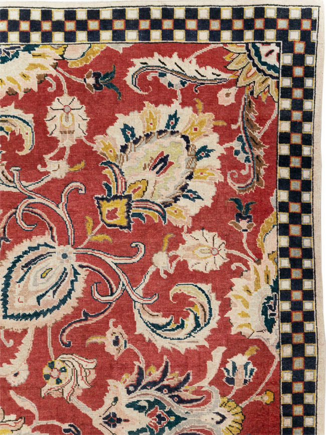 Vintage Persian Tabriz Room Size Carpet, No.31034 - Galerie Shabab