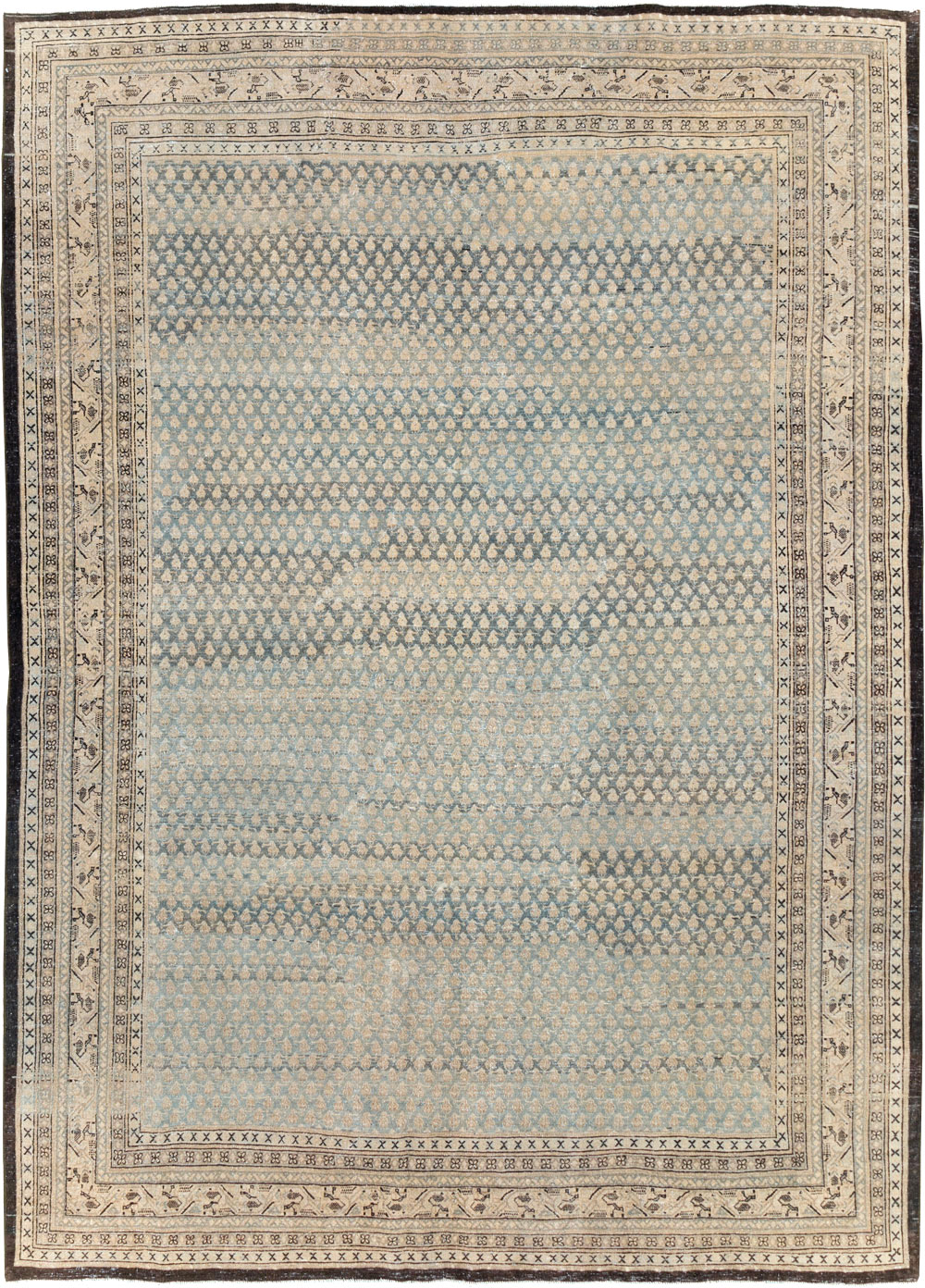 Antique Persian Tabriz Small Room Size Carpet, No.31035 - Galerie Shabab