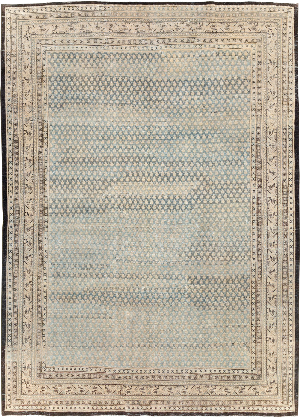 Antique Persian Tabriz Small Room Size Carpet, No.31035 - Galerie Shabab